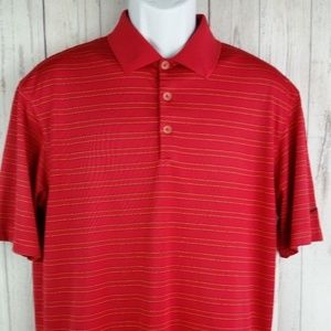 Nike Golf  Men's Dri-FIT Polo Shirt Button Red